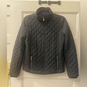 J Crew Quilted Black Puffer Coat~ Size S